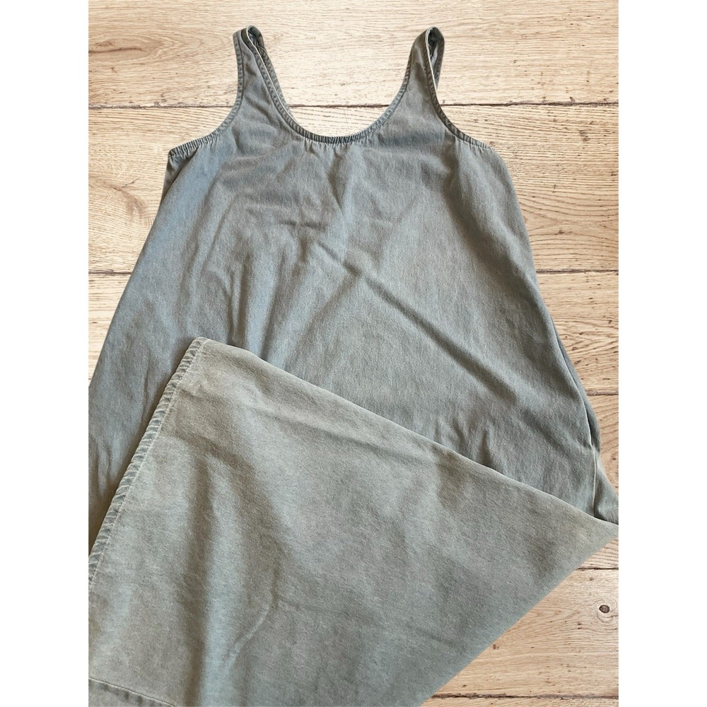 Vermont Country Store Dress Denim Jumper Light Blue‎ Medium Relaxed USA Vtg